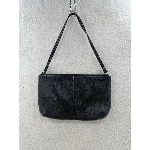 GAP Black Genuine Leather Wristlet - Picture 2 of 9